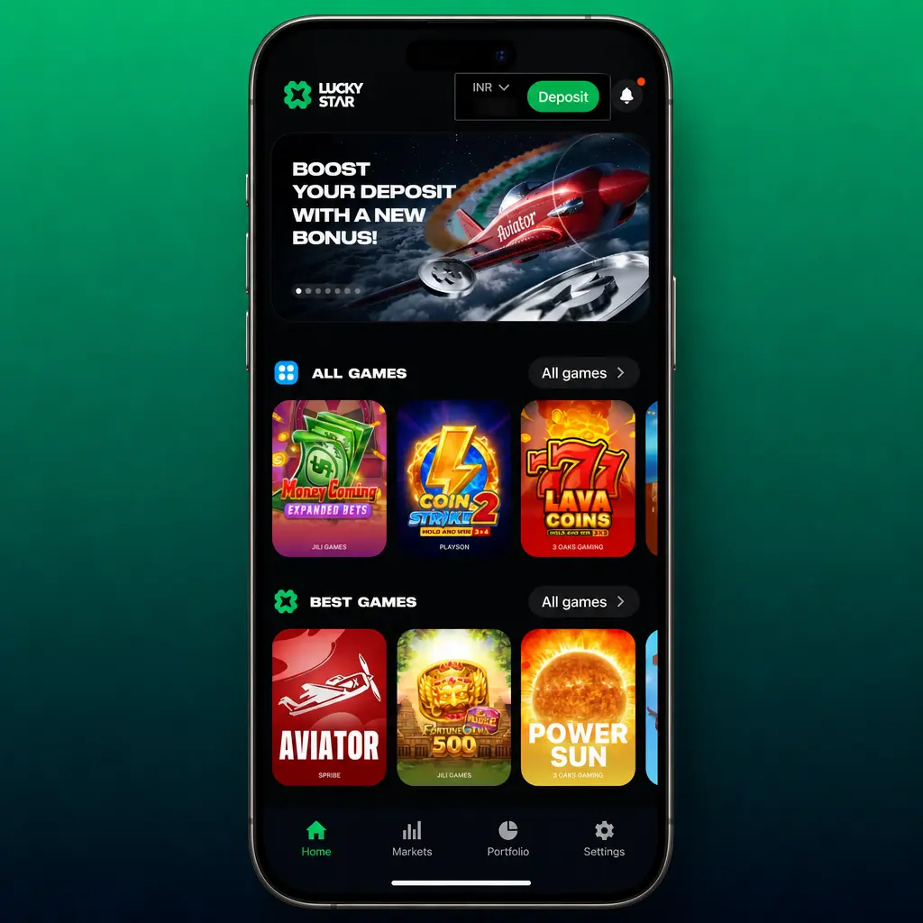 Step-by-step guide showing how to deposit at Lucky Star using UPI, PhonePe, Paytm, Google Pay, or crypto