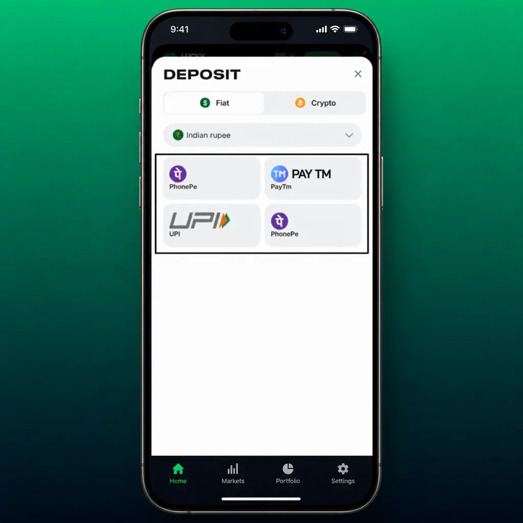 Step-by-step guide showing how to deposit funds at Lucky Star using UPI, PhonePe, Paytm, or Google Pay