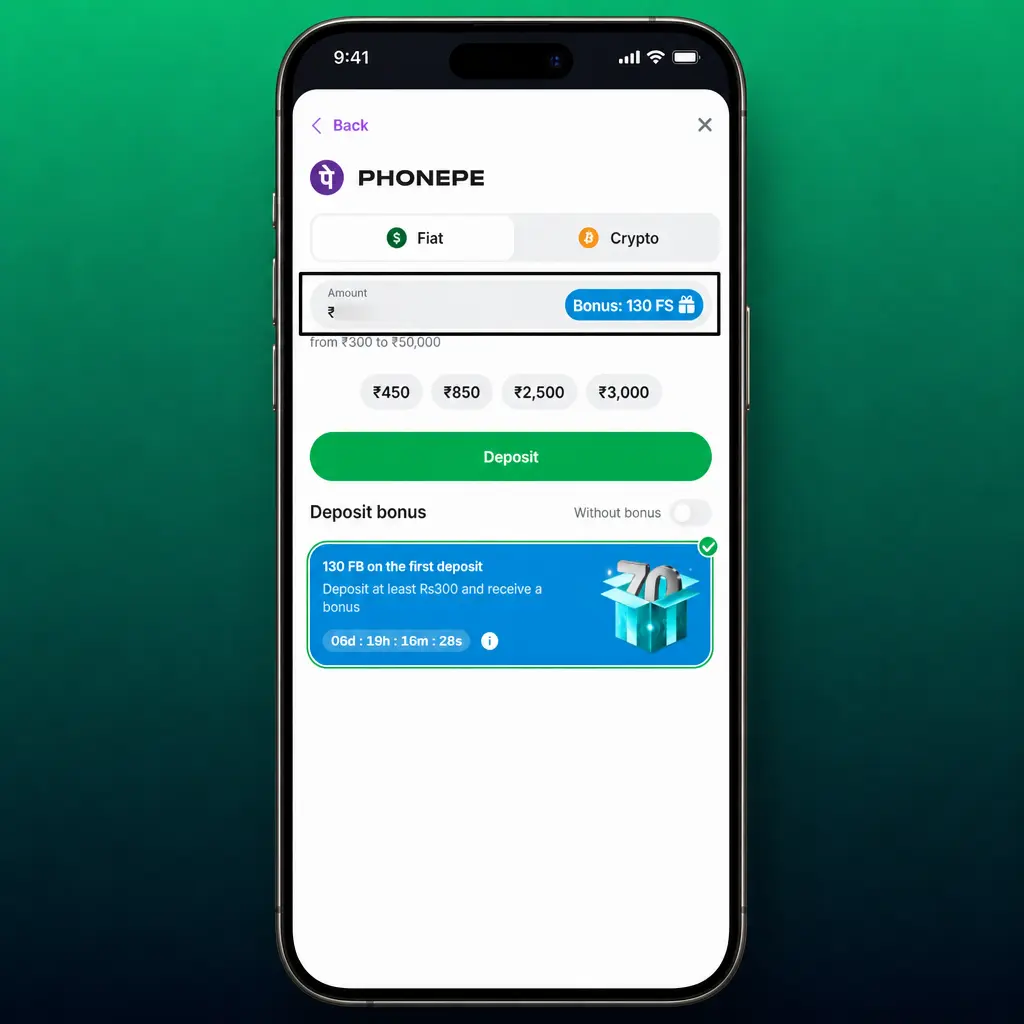 Step-by-step guide showing how to deposit at Lucky Star using UPI, PhonePe, Paytm, Google Pay, or crypto