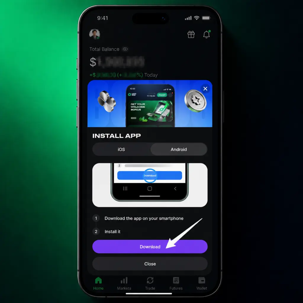 Step-by-step guide showing how to download and install the Lucky Star App APK on an Android device