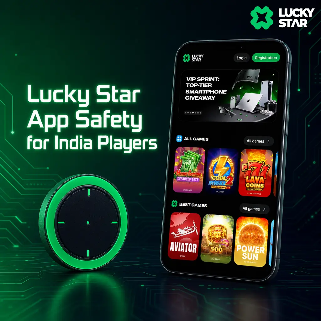 Lucky Star app security for India players: SSL/TLS encryption, hashed passwords, and safe official download protect data and funds.
