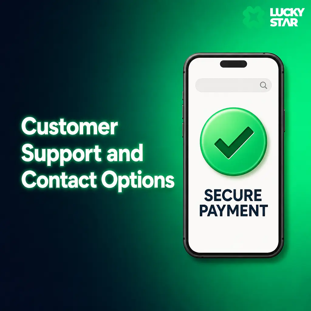 Lucky Star 24/7 customer support options for Indian players: live chat, email, help centre, and social media channels