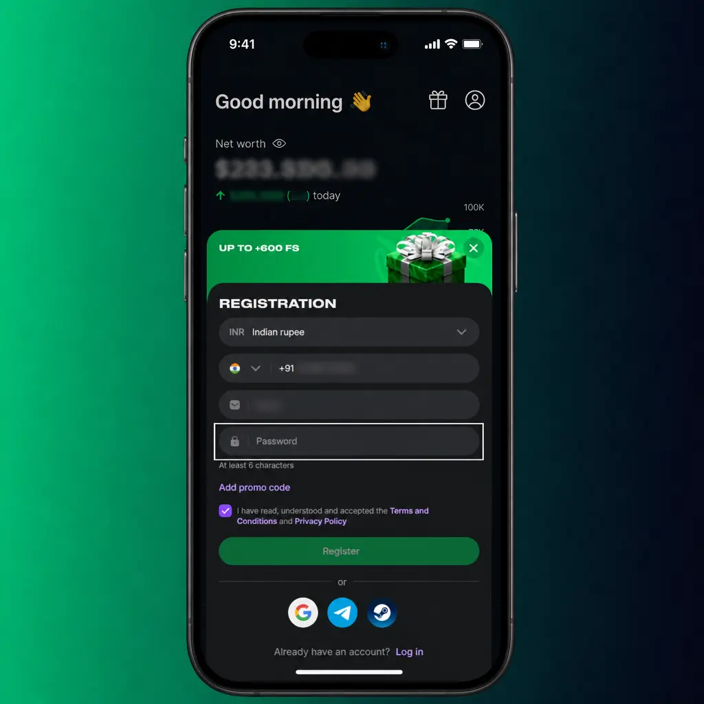 Step-by-step Lucky Star registration guide showing account sign-up form, OTP verification, and welcome bonus opt-in process
