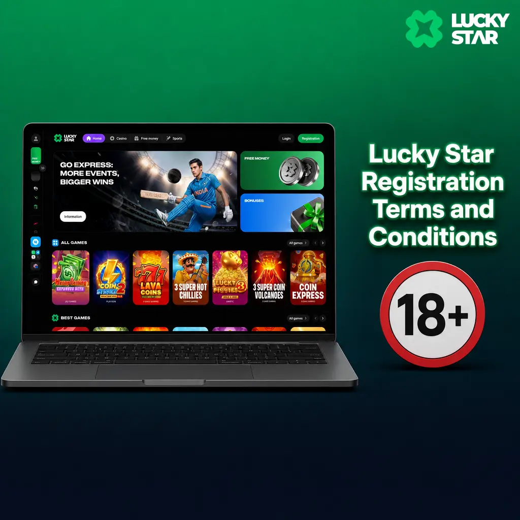 Lucky Star registration terms and conditions: one player, one account policy and ID verification rules