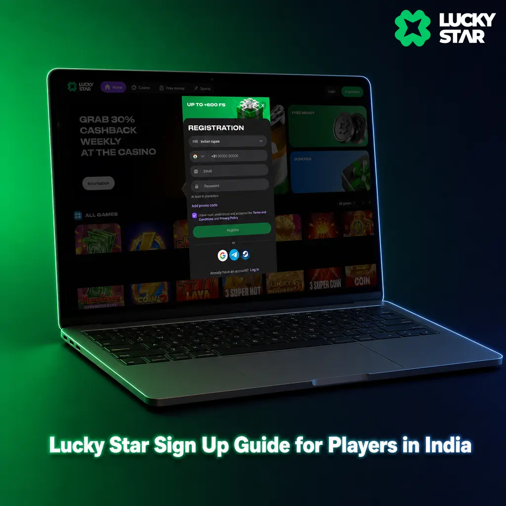 Step-by-step Lucky Star sign up guide for India players, covering registration, INR currency, and common errors to avoid.
