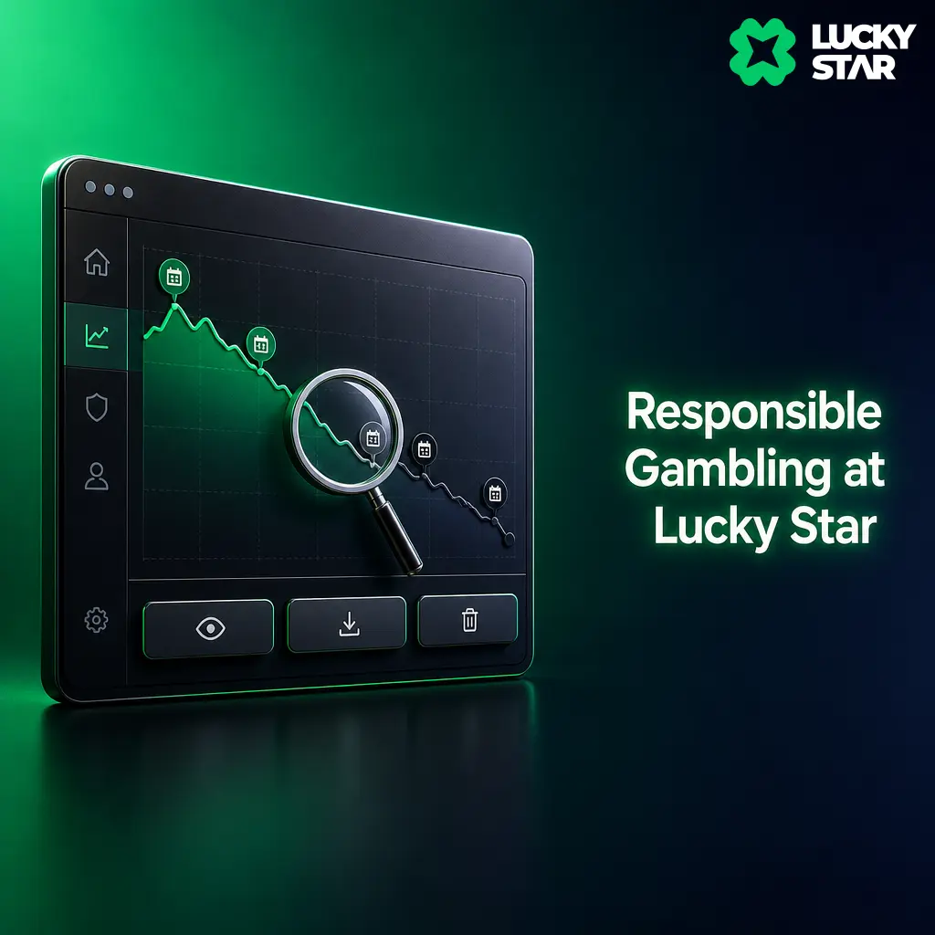 Lucky Star responsible gambling tools: deposit limits, wagering caps, self-exclusion, and account pause options for safer sports betting.