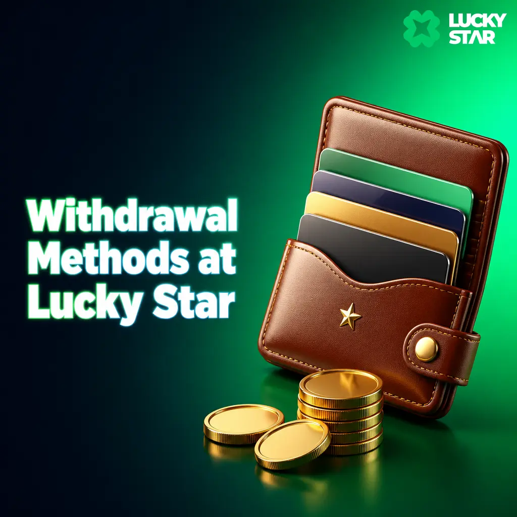 Lucky Star withdrawal methods: UPI, e-wallet, and crypto payouts with limits from INR 500 to INR 2,000,000 monthly.